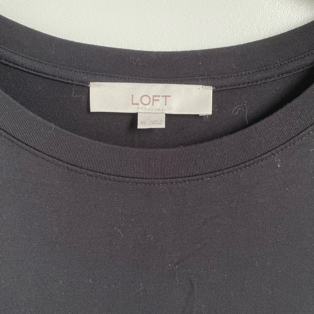 LOFT Black Midi Tank Dress - Picture 2 of 7